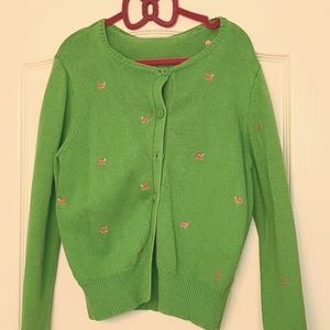 Turtle green cardigan